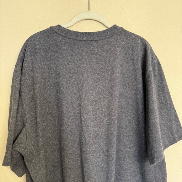 Carhartt Original Fit 1/4 Button Sz L Short Sleeve Shirt Gray Tee Workwear - Picture 9 of 13